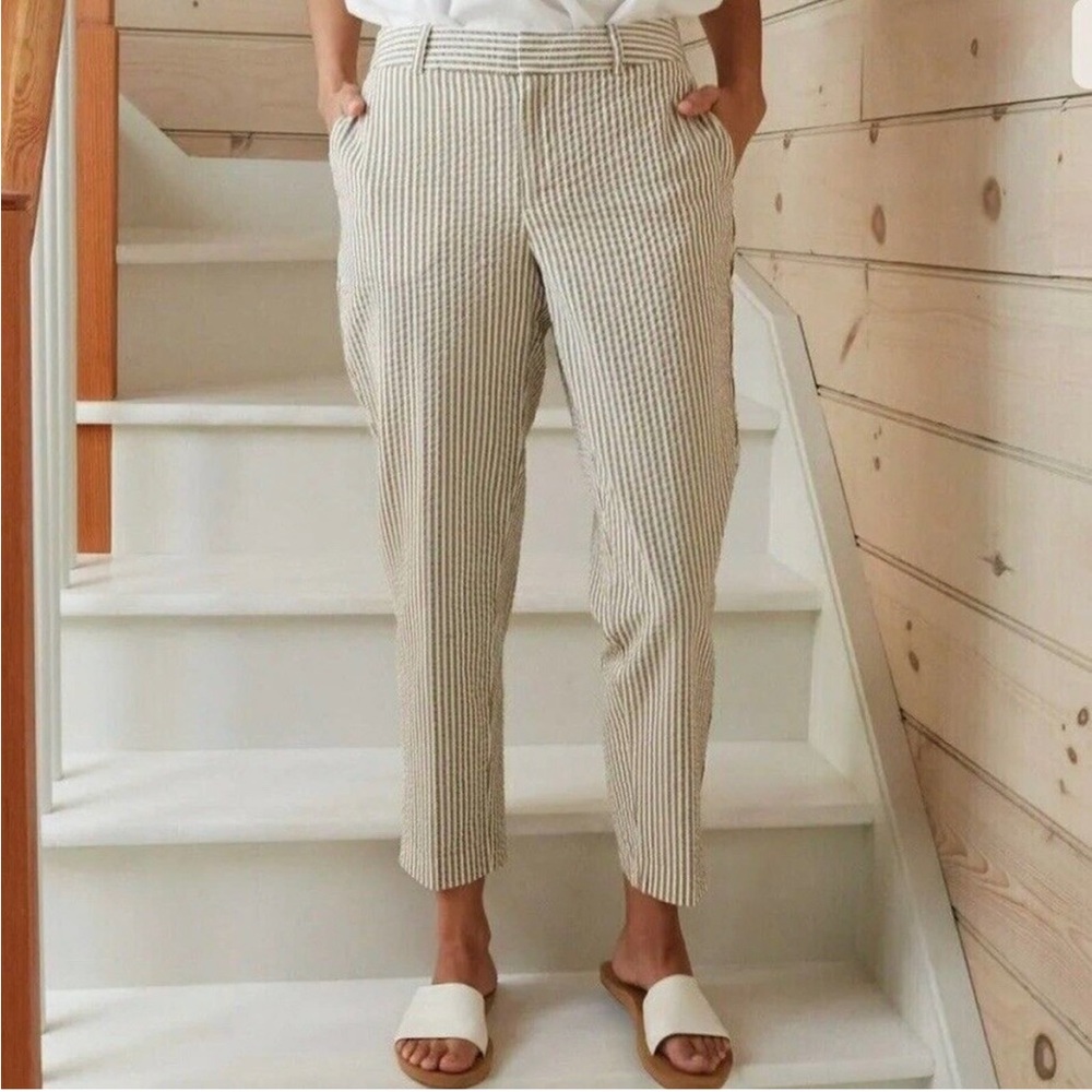 A New Day Striped Mid-Rise Ankle Pants-New Size 16